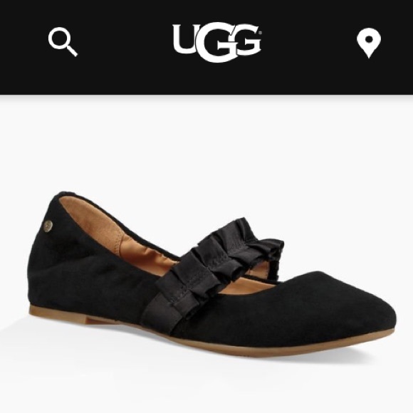 ugg thea ruffle ballet flat